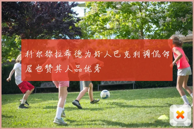 科尔称拉希德为好人巴克利调侃邻居也赞其人品优秀